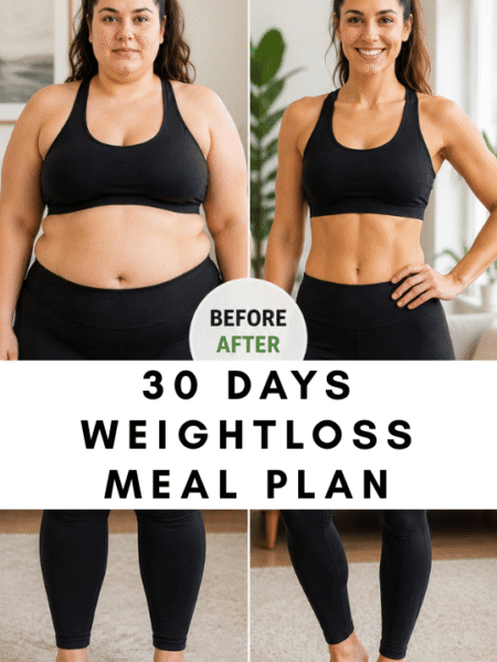 30 days weightloss meal plan
