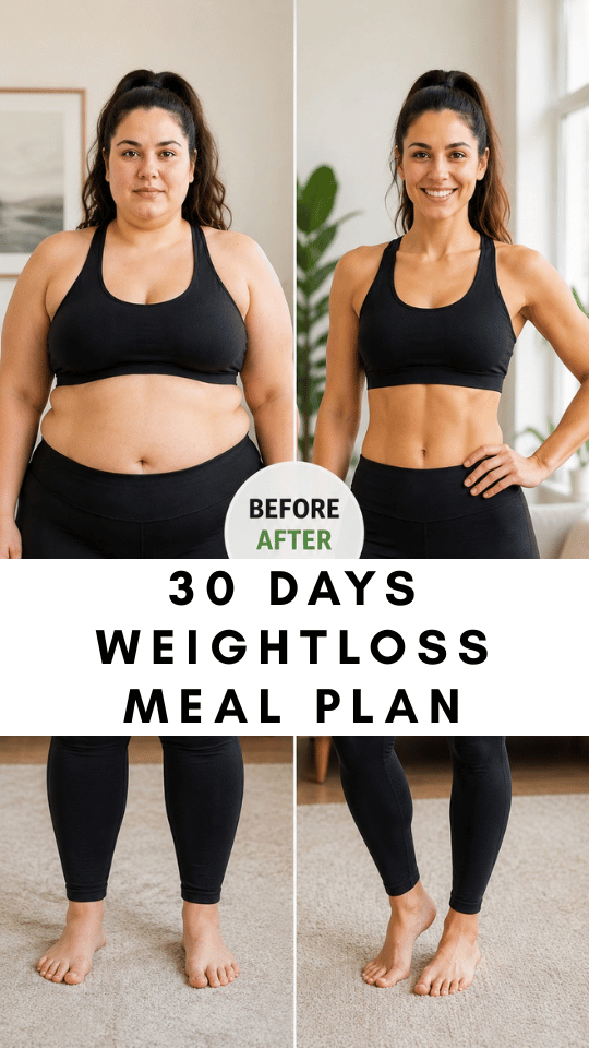 30 days weightloss meal plan