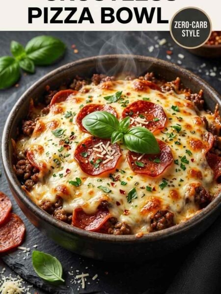 Low-Carb Crustless Pizza Bowl – Zero-Carb Style