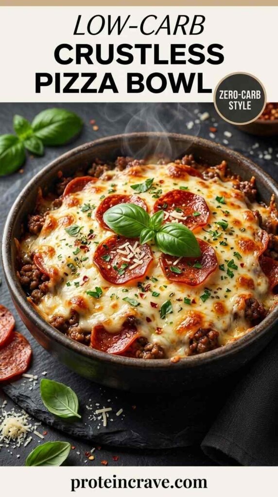 Low-Carb Crustless Pizza Bowl – Zero-Carb Style