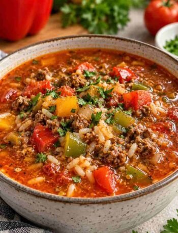Stuffed Bell Pepper Soup