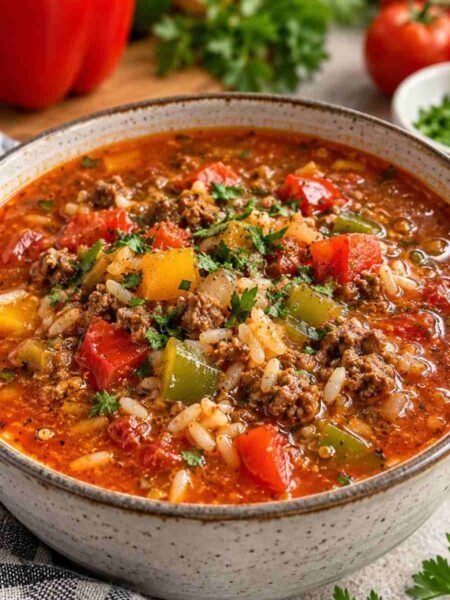 Stuffed Bell Pepper Soup
