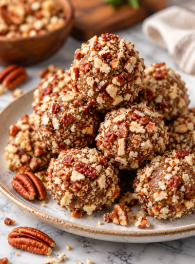 No-Bake Pecan Pie Balls