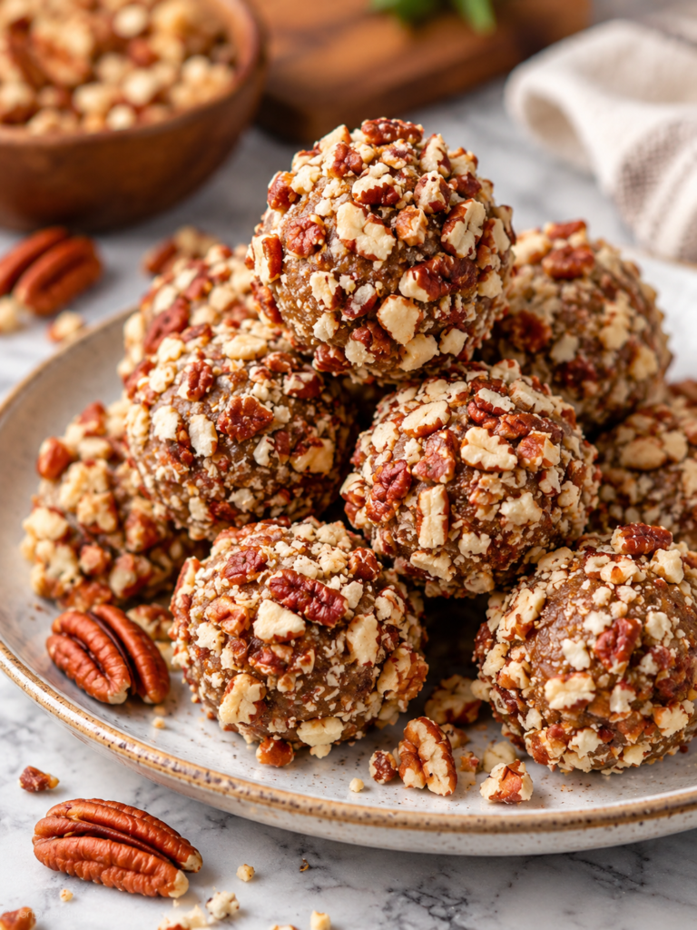 No-Bake Pecan Pie Balls